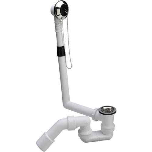 Viega Citapex drain and overflow fitting with 45° drain bend model 6176.45 101947