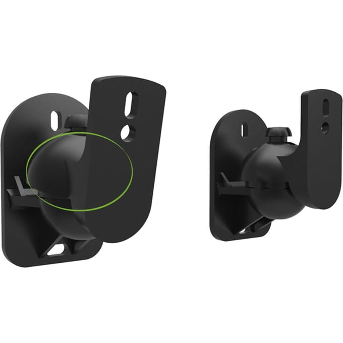 1 Paar Speaker Wandmontage Beugel ABS Kunststof Houder Plank 5KG Draagvermogen voor Thuis black