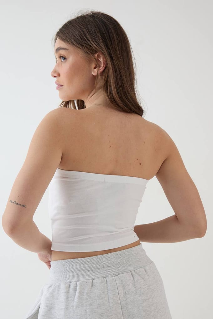 Dames Dsgn Studio Bandeau Top | White | Maat: Large