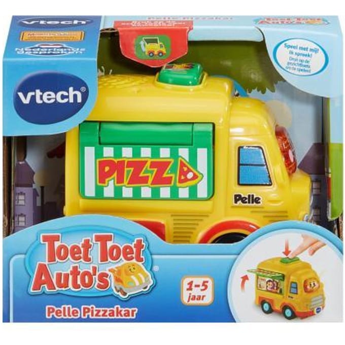 VTech Toet Toet Auto's - Pelle Pizzakar - Interactief Speelgoed - Speelgoed Auto - Nederlands Gesproken
