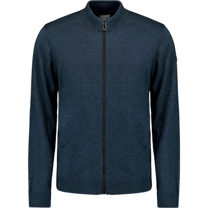 No Excess Cardigan 2 coloured melange navy