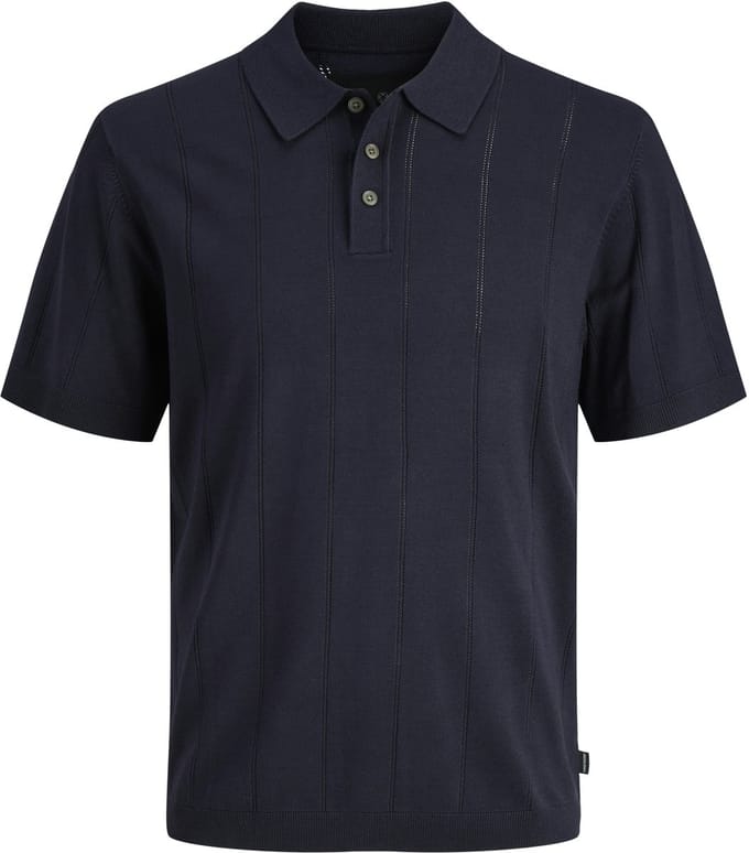 JACK&JONES - JPRBLAWILLIAM STRUCTURE KNIT POLO SS SN - Heren - Polo's