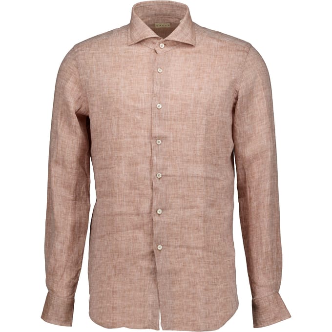 Xacus Washed Shirt Lange Mouw Overhemden Roze 721ml/11297