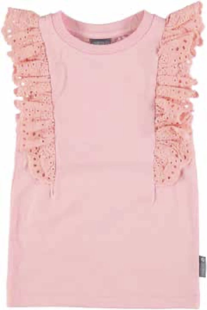 Vinrose top/t-shirt maat 146/152 powder pink