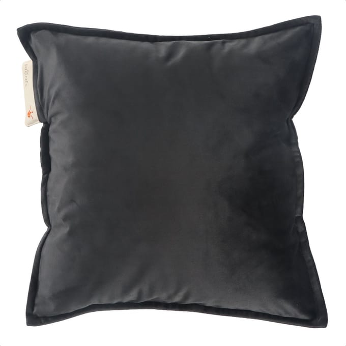 Pleafs® Warmtekussen - Plush - Draadloos - Elektrisch Oplaadbaar - 45x45cm - Onyx