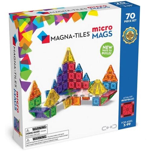 Magna Tiles MicroMags 70-delige Magnetische Bouwset