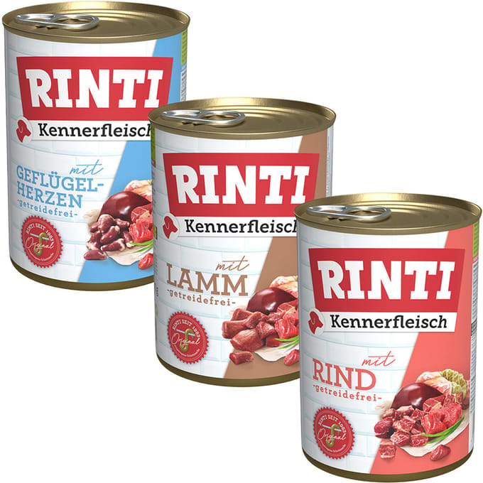 12x400g Rinti "Kennerfleisch" Lam Hondenvoer