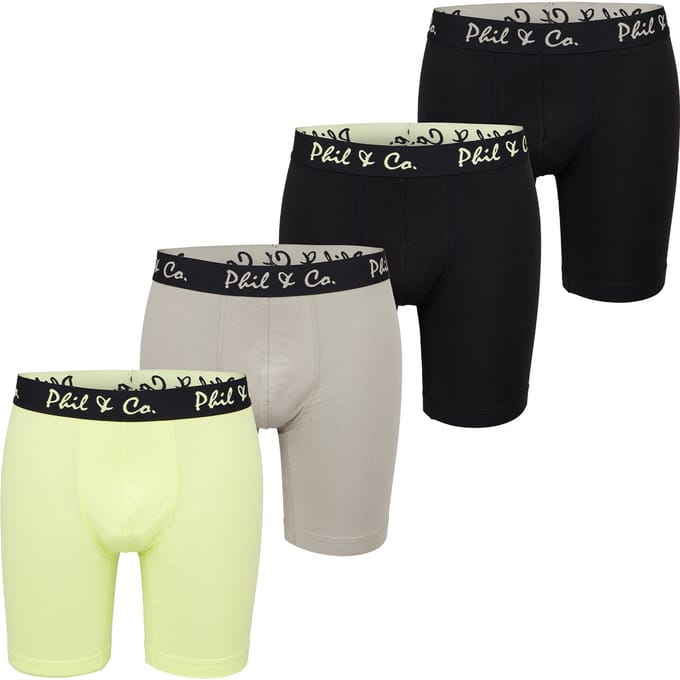 Retro Boxer Long Boxer 4-Pack