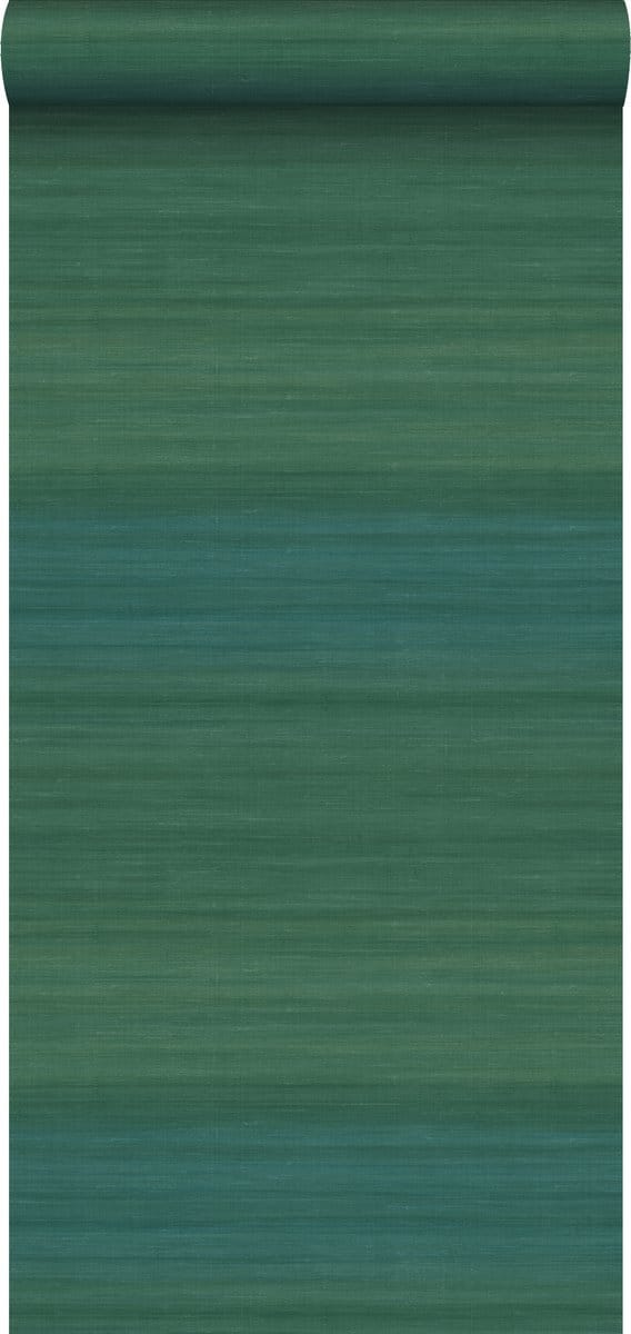 Origin Wallcoverings behang geweven structuur met kleurverloop zeegroen - 347753 - 0,53 x 10,05 m
