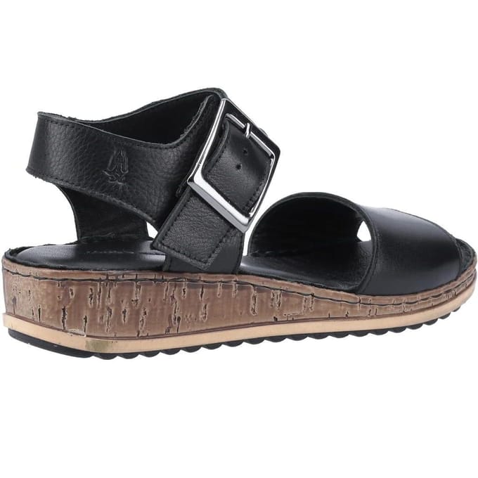 Hush Puppies Dames/dames Ellie leren sandalen (Zwart)