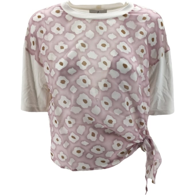 Whyci T-shirt en Polo Rosa/wit/tabacco