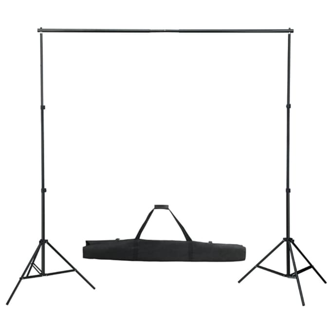 vidaXL - Fotostudioset - met - verlichtingsset, - achtergrond - en - reflector