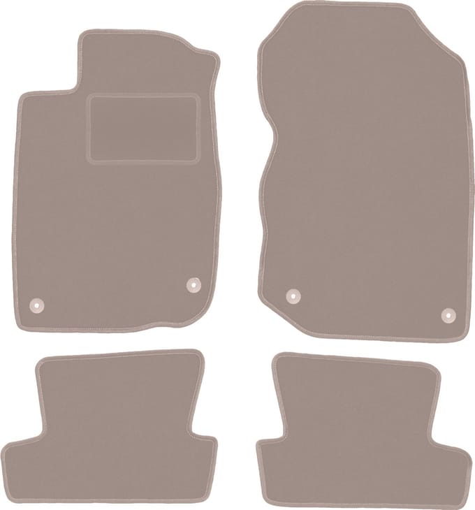 Beige velours vloermatten voor: Honda CR-Z coupé (2010-2016)