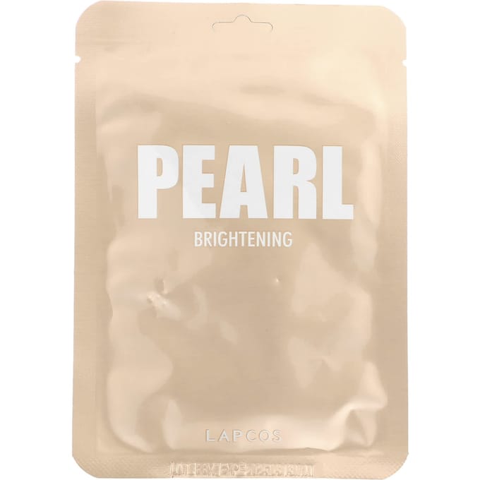 Lapcos, Masque Beauté Feuille de Perle, Éclaircissant, 1 feuille, 24ml (0,81 fl oz) beige