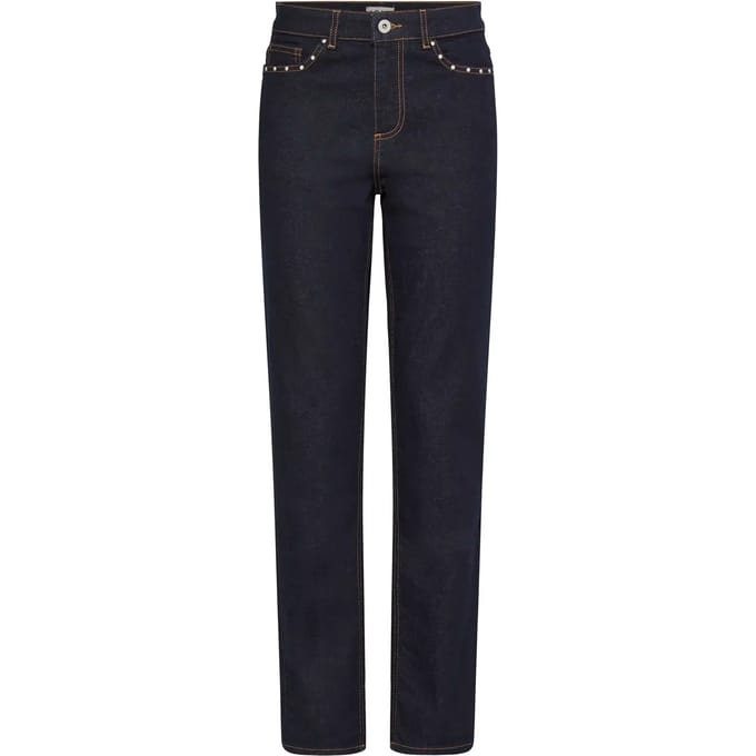ICHI - IHTWIGGY STUD RAVEN LONG - Dames - Relaxed fit jeans