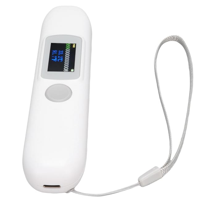 Huisdier Microchip Scanner Bluetooth Dieren Microchip Tag Lezer met 1,14 Inch Kleurenscherm voor Dierenbeheer white