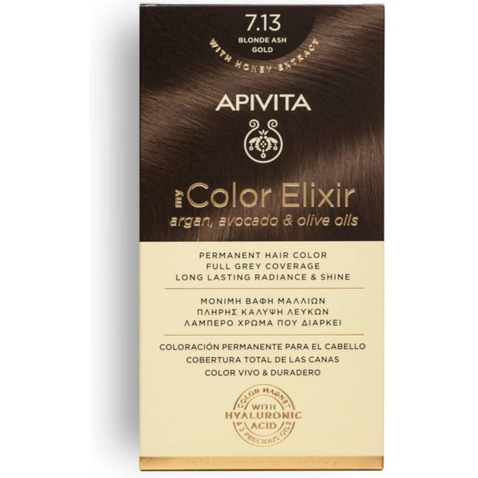 My Color Elixir N7.13 Golden Ash Blonde 50 + 75 + 2x15 ml | Apivita