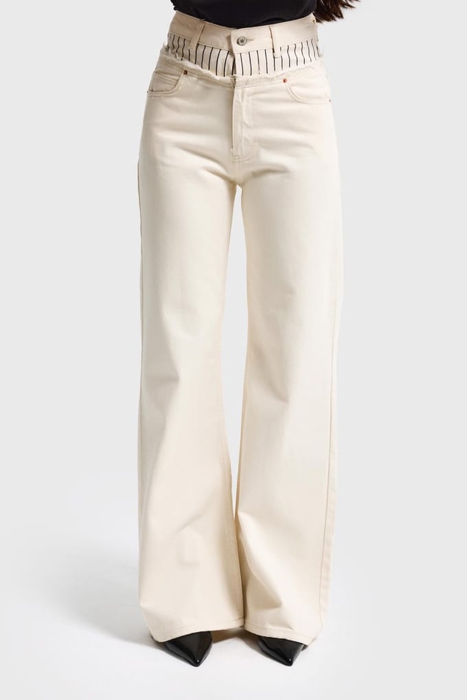 It's Basic - WIDE MID RISE JEANS