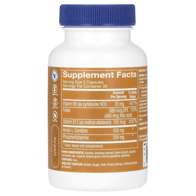 The Vitamin Shoppe, Brain Sharp, 90 Capsules
