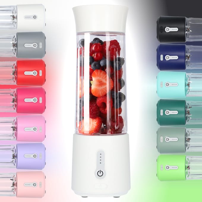 Smoothie Maker Blender To Go - Blender voor Smoothies - Gezond Onderweg - USB-C Oplaadbaar - 500ml - Wit