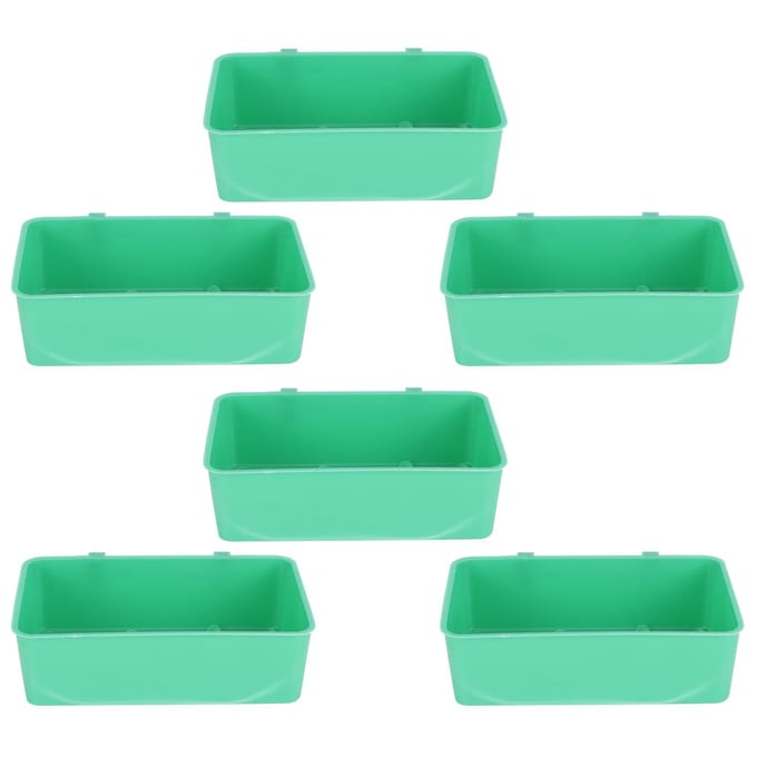10 stuks vogelvoer, waterbak, plastic voerbak, vogelbadaccessoires blue