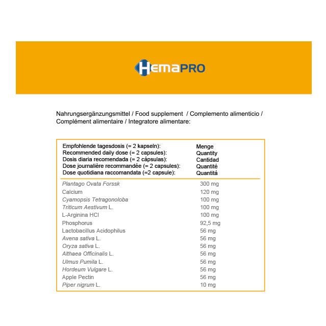 HEMAPRO PILULES, capsules pour le bien-être digestif et le confort de la zone périanale Unique de jaune de chrome/blanc