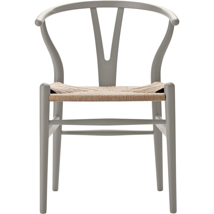 Carl Hansen & Søn CH24 Y Wishbone-stoel Soft - soft silver grey