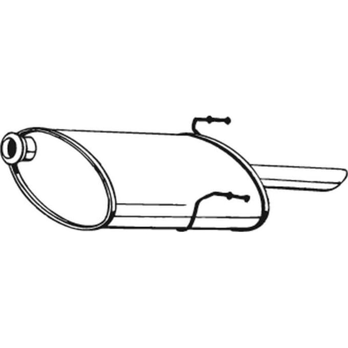Geluiddemper achter BOSAL 190-861