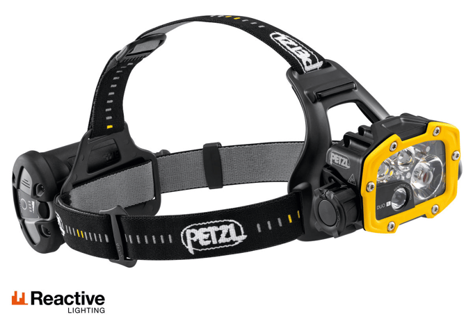 Petzl DUO RL Headlamp Black/Yellow - IP67 & 2800 Lumen