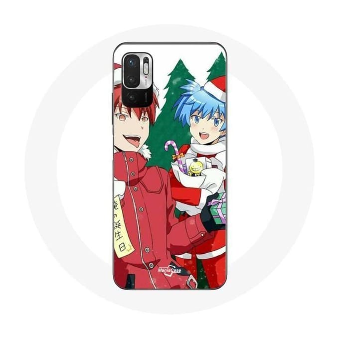 Coque pour Xiaomi Poco M3 Pro Karma et Nagisa Assassination Classroom Anime Christmas day