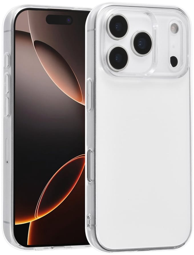 TUNIQ Back cover voor iPhone 17 Pro - Transparent - Flexibel en Schokbestendig