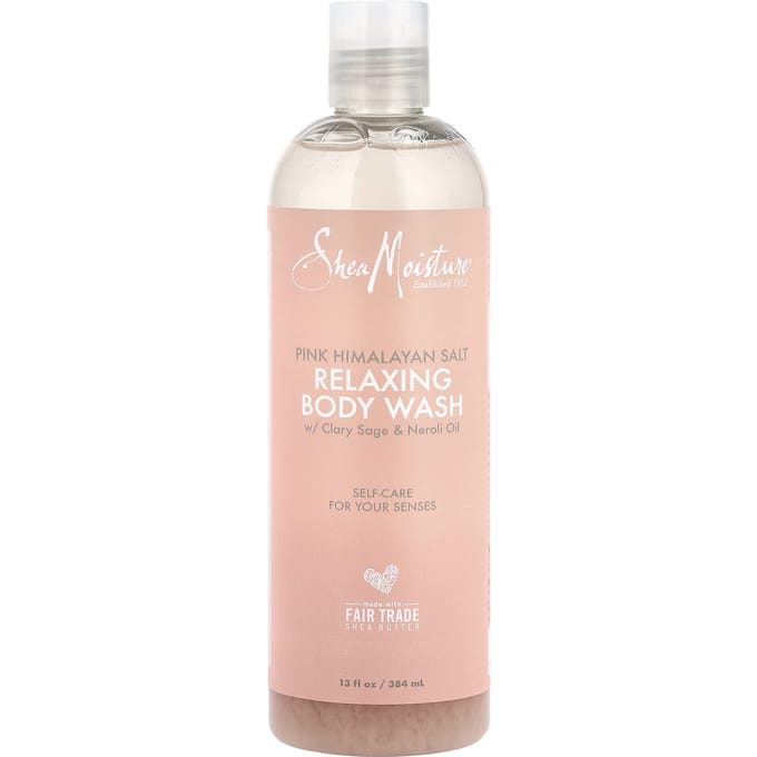 SheaMoisture, Pink Himalayan Salt Relaxing Body Wash, 13 fl oz (384 ml) white