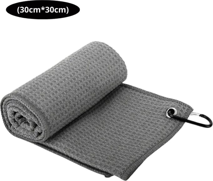 Livano Golf Handdoek - Golfhanddoek - Golf Accessoires - Towel - Comfortabel - Grijs
