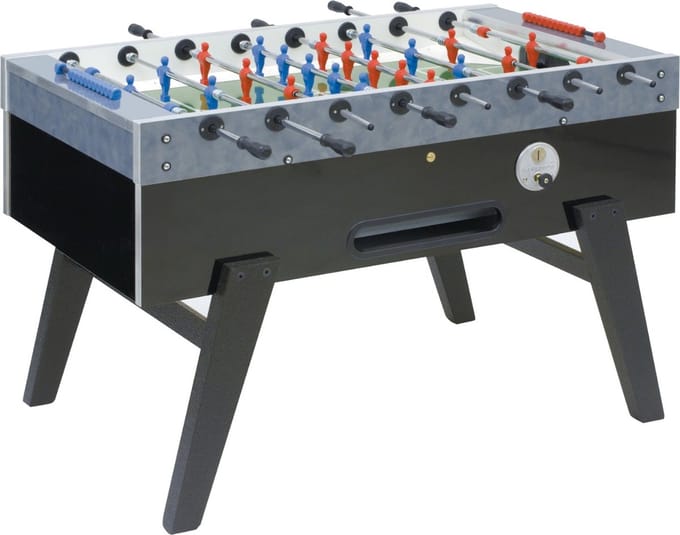 Garlando voetbaltafel Maracana met solid rods. Gemonteerd