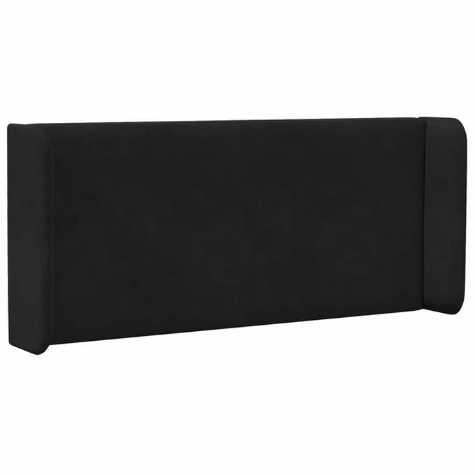 vidaXL - Hoofdbord - oor - Zwart - 40,5 - x - 40,5 - x - 4 - cm - Fluweel