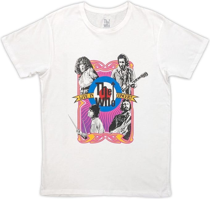 The Who - In Concert Target Logo Heren T-shirt - M - Wit