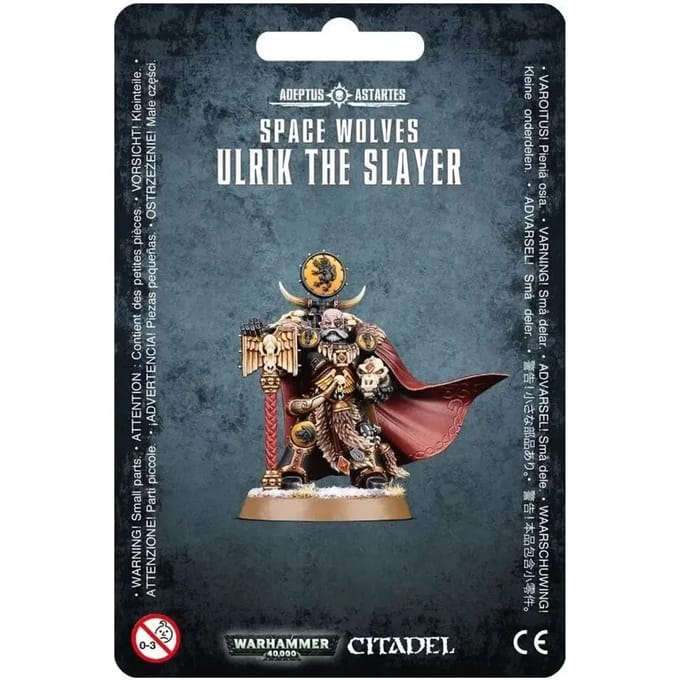 8-delig beeldje Games Workshop Warhammer 40k - Space Wolves Ulrik le Tueur
