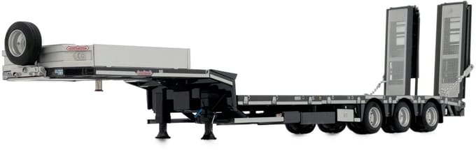 MarGe Models semi lowloader antraciet van Nooteboom, schaal 1 op 32