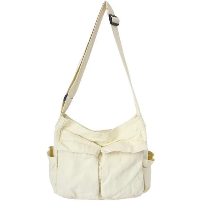 Werkkleding Canvas Schoudertas Grote Capaciteit Retro Messenger Tas Nieuwe Student Klas Messenger Tas
