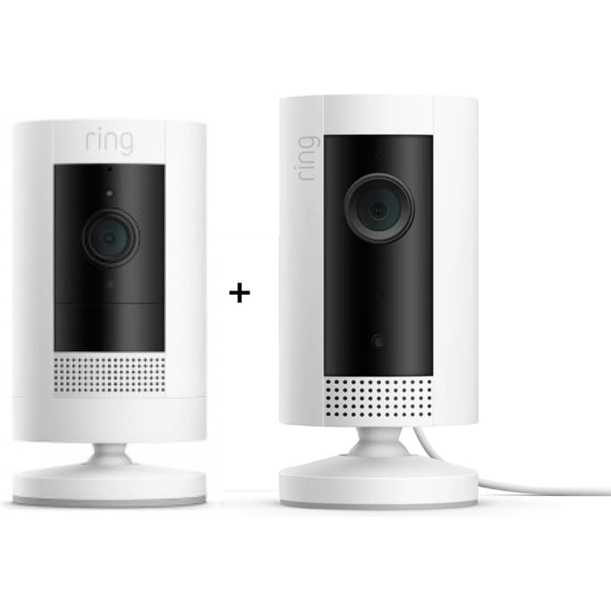 Ring Stick Up Cam Batterij - Beveiligingscamera - Draadloos - Wit
