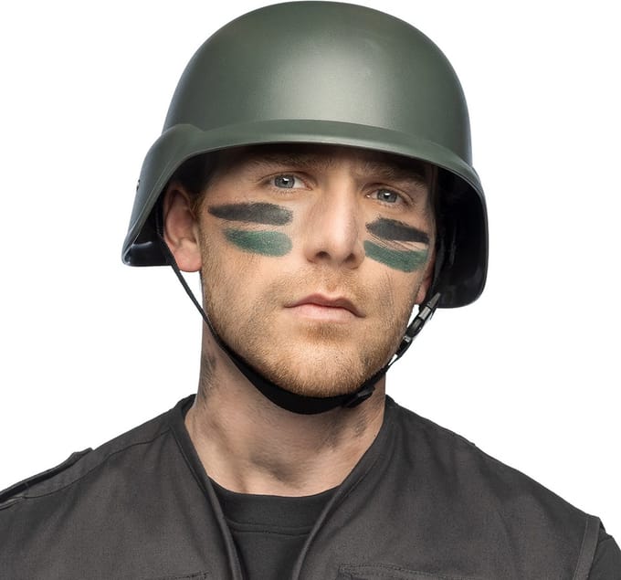 Boland - Helm Tactisch groen Groen - - Volwassenen - Unisex - Soldaat - Leger