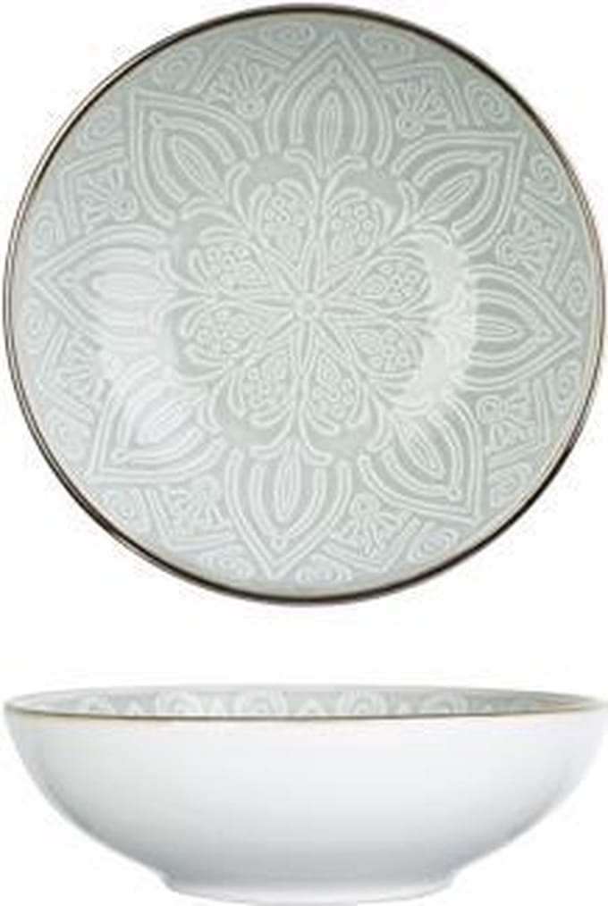 Cosy & Trendy Murano Green Diep Bord D18,5xh5,7cm