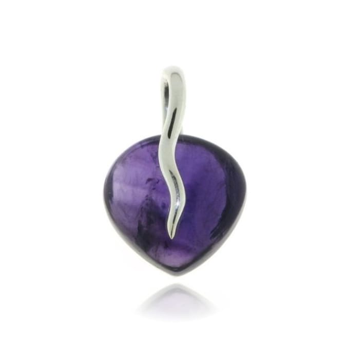 SilverGems Zilveren hanger met Amethist edelsteen