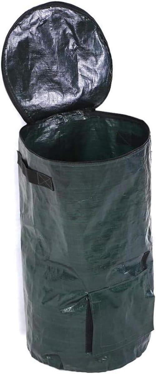Compost Zak - Afvalzak Tuin - Compost Maken - Met Ventilatie - 45 x 80 cm - Donkergroen