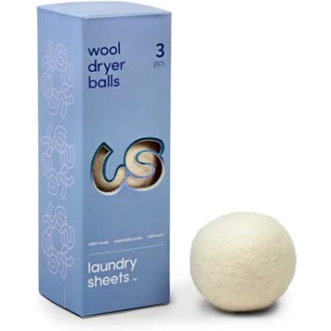 Laundry Sheets Wool Dryer Balls 3 st