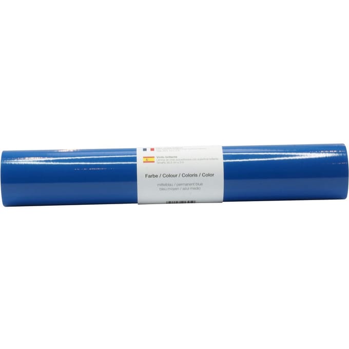 Zelfklevende vinyl folie glanzend - Middelmatig Blauw