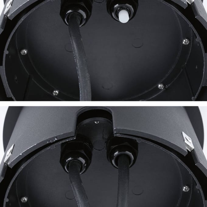 6.2W, 190lm, 230V, 75°, IP67, 177mm, 3000K, Antraciet, Metaal