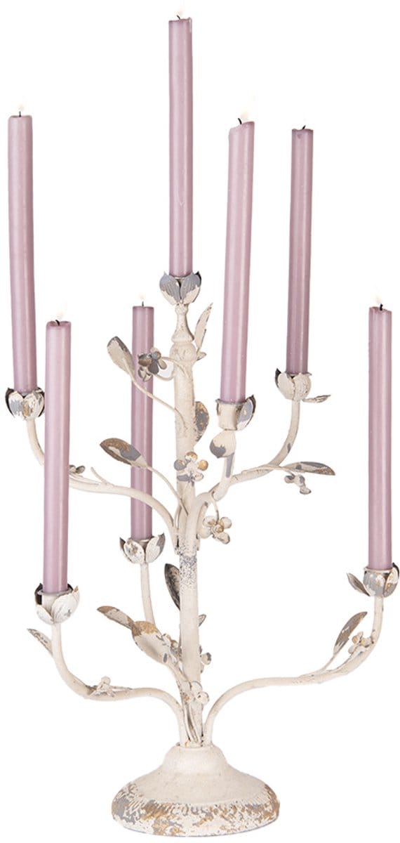 Clayre & Eef Kandelaar Ø 39x51 cm Beige Metaal