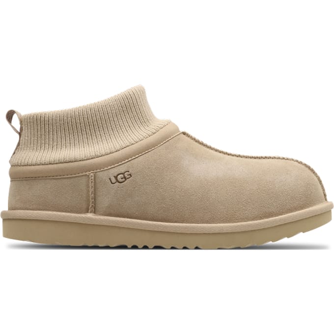UGG® Classic Ultra Stretch Cuff for Kids in Brown, Size 3, Suede/Textile/Recycled Materials