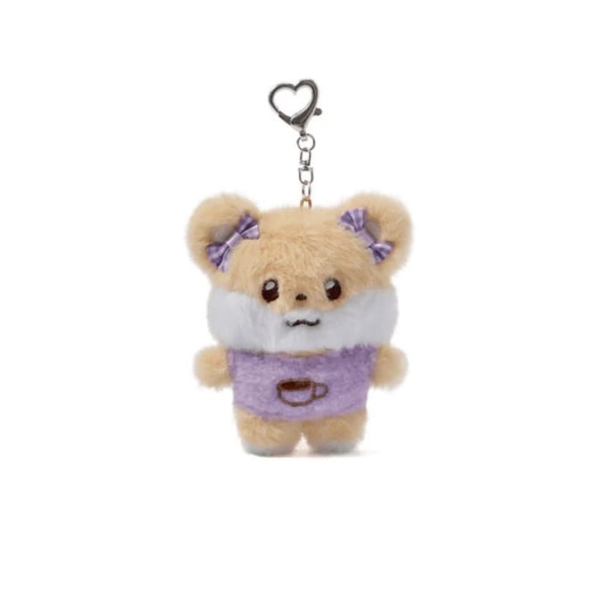 ILLIT - [2e Debuutverjaardag : DEARLIT] OFFICIELE MD Pluche Sleutelhanger Moka beige